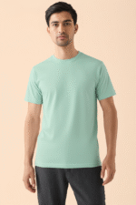 Sky-Blue Regular Fit T-Shirt - Image 5