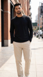 Black Full Sleeves T-Shirt