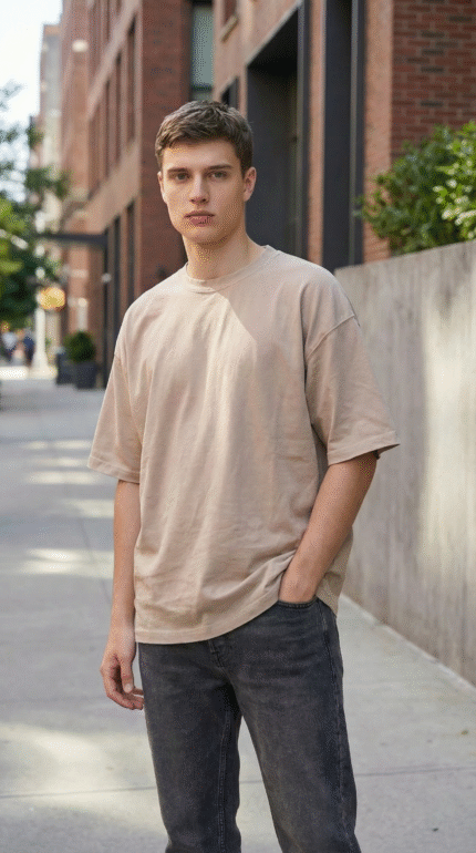 Cream Oversize T-Shirt