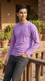 Lavender Full Sleeves T-Shirt