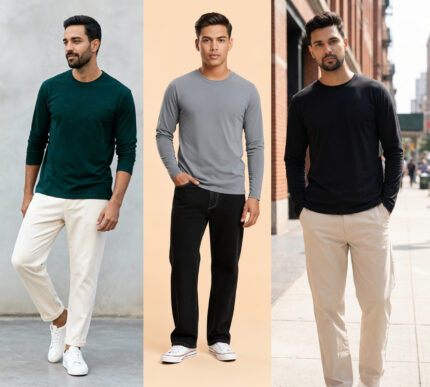 3 Full Sleeves T-Shirt Multipack